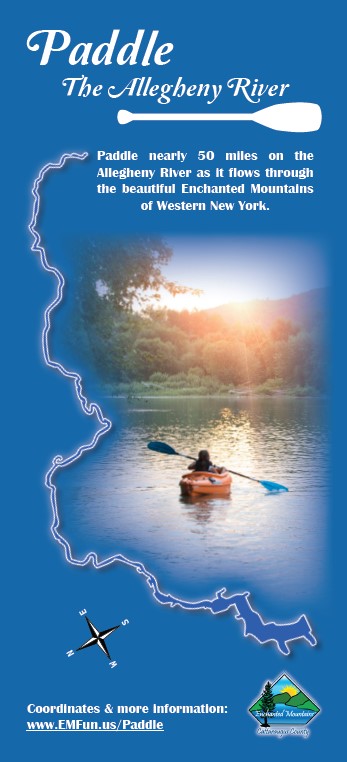 Cover of Paddling in the Allegheny River rack card